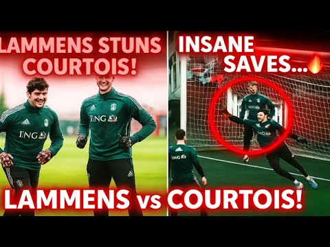 Senne Lammens SHOCK Courtois with Crazy SAVES during Belgium training ahead of Wales