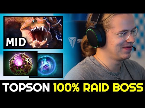 TOPSON 100% Raid Boss — Mid Primal Beast with Octarine Core Build Dota 2