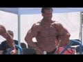 Bill McAleenan 55 Year Old Bodybuilder Prejudge at Muscle Beach 7/4/13 