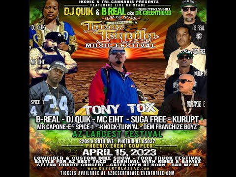 Tony Tox at Tacos & Tequila Fest/Arizona Cannabis Music Awards 2023
