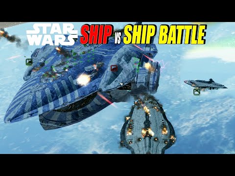MANDATORS vs SUBJUGATOR Revenge - Star Wars Ship vs Ship Battle