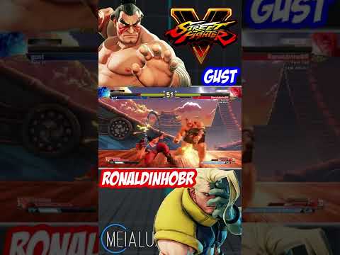 SFV CE - gust(E.HONDA) VS RonaldinhoBR(NASH) 🌘 MeiaLua 🌘