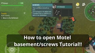 HOW TO OPEN THE BASEMENT AT MOTEL AND GET SCREWS! Tutorial - Last Day on Earth | LDOE