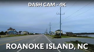 🚗 Cruise Through Roanoke Island, North Carolina! 🌴 | 4K Drive 📹