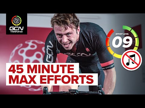 45 Minute Cycling Training Session Without Music 🔇 | Sandwich MAX efforts. No rest for the wicked!