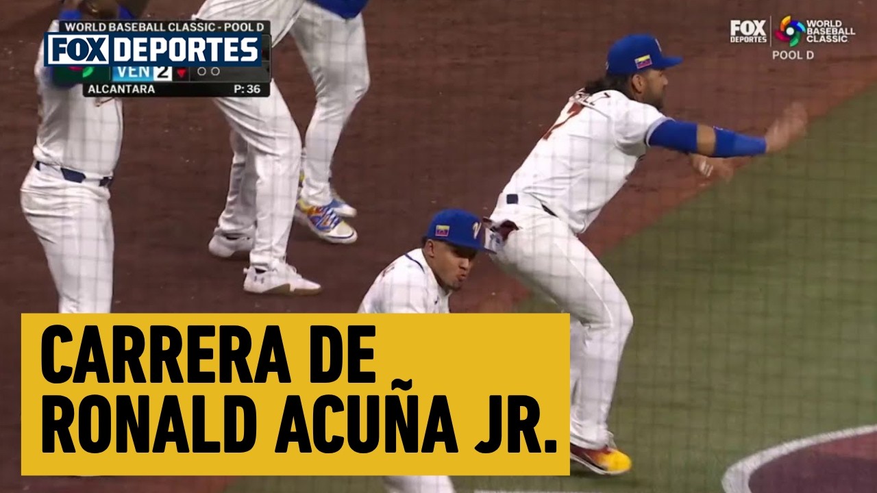 😎🤩 CARRERA DE Ronald Acuña Jr.| República Dominicana 4-2 Venezuela | World Baseball Classic 2026.
