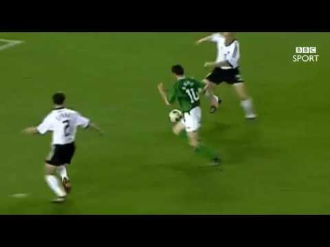 BBC Sport - Robbie Keane's favourite Republic of Ireland goal v Germany - World Cup 2002 (25/8/16)