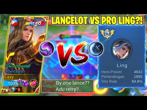 LANCELOT VS PRO LING!? SAMPE DI TANTANG BY ONE? LANGSUNG KITA KASIH TAU GAMEPLAY LANCELOT AGRESIF!