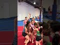 Gymnasts Attempt Cheer Stunt Shorts Gymnast