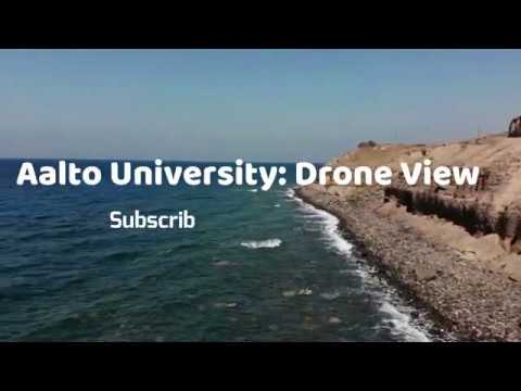 Aalto University Campus, Drone View , Finnish University