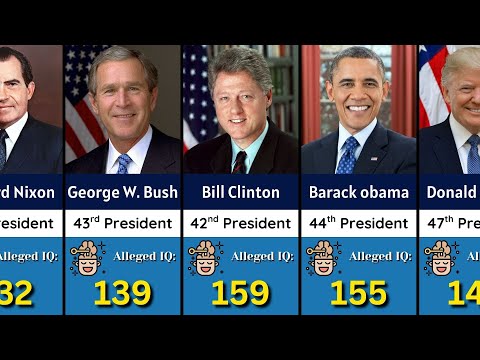 👨‍💼Najmądrzejsi prezydenci USA według IQ wszech czasów