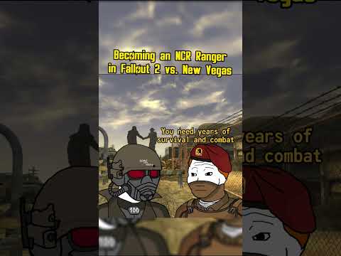 Becoming an NCR Ranger in Fallout 2 vs. Fallout New Vegas: #fallout #memes #shorts