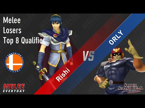 House of Paign 19 - Rishi (Marth) vs. ORLY (Captain Falcon) - SSBM - Losers Top 8 Qualifier