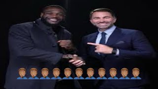 SO WE ALL ACTING LIKE WE DIDN’T WATCH DEONTAY WILDER SHIT ON BOMBSQUAD BY SIGNING WITH EDDIE HEARN?