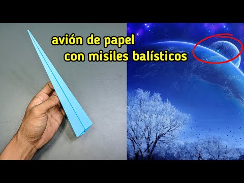 Avión de papel con misiles balísticos: puede volar muy rápido y lejos.
