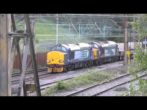 37259 + 37609 Sellafield Flasks 6K73 @ Crewe 23-06-15
