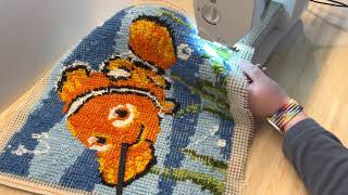 Tutorial sewing a cross stitch pillow (finishing a cross stitch kit)