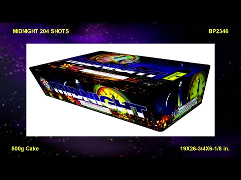BP2346 Midnight 204 shots Zipper Cake