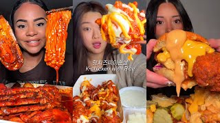 TIKTOK Mukbang Compilation | Seafood Boil, Wingstop, Dave's, Cane's & More!