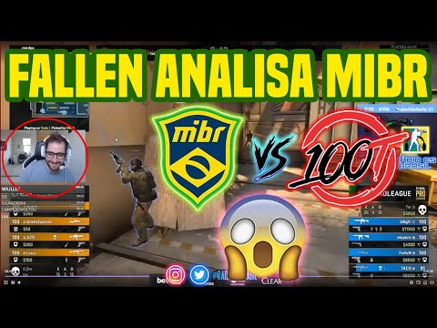 Fallen analisa jogo MIBR vs 100 Thieves no Gaules CS:GO