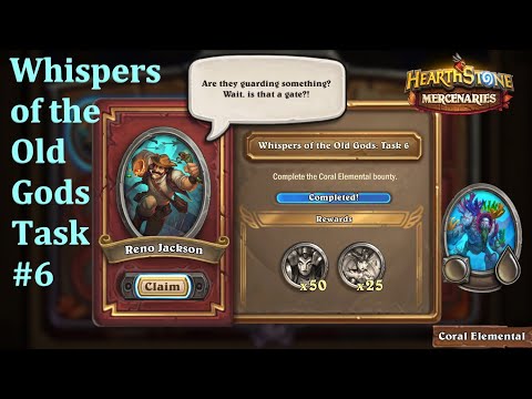 Whispers of the Old Gods: Task #6 : Coral Elemental Normal : Hearthstone Mercenaries