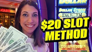 She BEAT THE CASINO using the $20 Method in Las Vegas! 😮