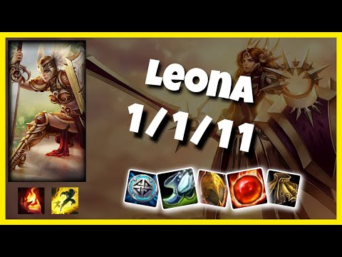 KOREAN Challenger Leona SUPPORT (1/1/11) vs SETT Gameplay Replay - Patch 10.20