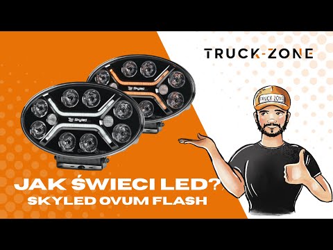 Halogen Reflektor Drogowy Dalekosiężny SKYLED Jumbo Ovum Flash FULL LED