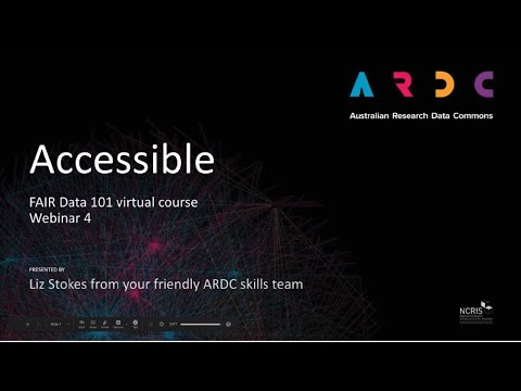 FAIR Data 101 webinar 4
