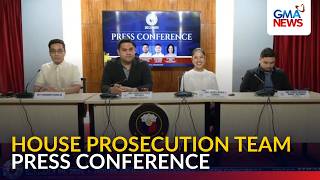 FULL - House prosecution team addresses the media after day 3 of impeachment trial | GMA News