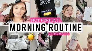 Morning motivation & Routine as a SAHM | uk mom | School Run, Cleaning Reset & Real Life 😩