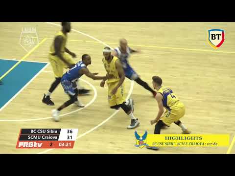 Highlights BC CSU Sibiu vs  Craiova 107 82
