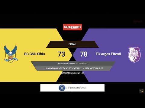 LNBM 2021-2022: BC CSU Sibiu - FC Argeș Pitești