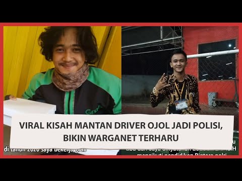 Viral Kisah Mantan Driver Ojol Jadi Polisi, Bikin Warganet Terharu