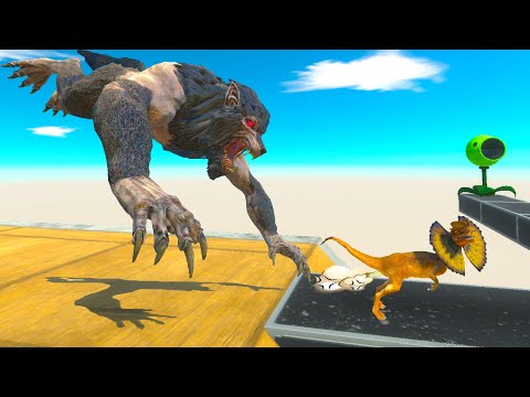 WHO CAN ESCAPE FROM A WEREWOLF ATTACK - Animal Revolt Battle Simulator