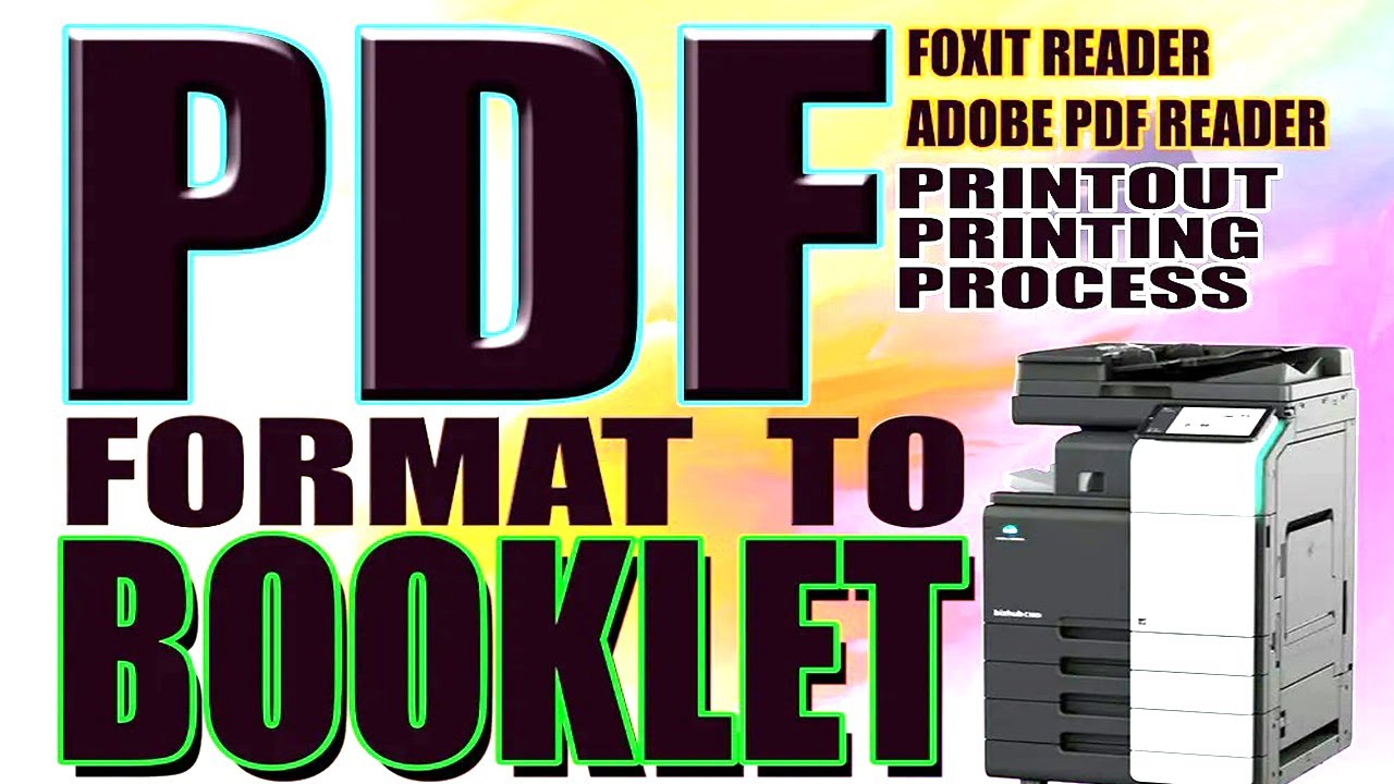 PDF FILE CONVERT TO BOOKLET FORAMT BOOK PRINTING KONIKA MINOLTA 206 195