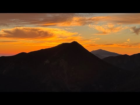 Sunseting @ Dragon’s Back Ridge, Santa Barbara 3 Peaks: Arlington, Cathedral & La Cumbre 