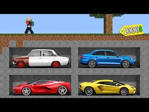 $1000 HIDDEN CAR MINE - Minecraft