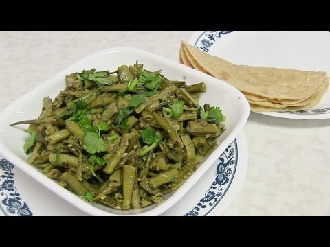 Guvar nu Shaak | Gawar ki Sabzi Video Recipe - Cluster beans recipe - Indian Recipes by Bhavna
