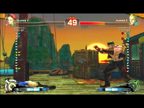 SSF4 Rank Match  gameinn(CA)  vs  ookashira(AB)