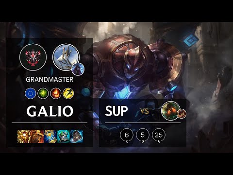 Galio Support vs Nautilus - EUW Grandmaster Patch 11.14