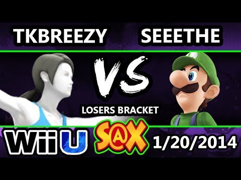 S@X - Seethe (Luigi) Vs. VGBC | TKbreezy (WFT) SSB4 Losers Bracket - Smash 4