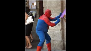 The REAL Spiderman SPIDAMAN Strikes everywhere #shorts#tiktok #spiderman#japanesespidaman