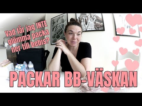 PACKAR BB-VÄSKAN ° Gravid vecka 34