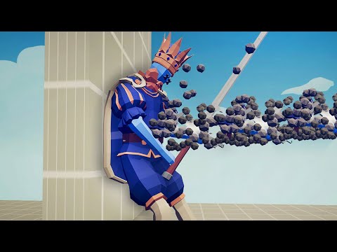 ROCK THROWER PINNING EVERY UNIT TO THE WALL - TABS Totally Accurate Battle Simulator