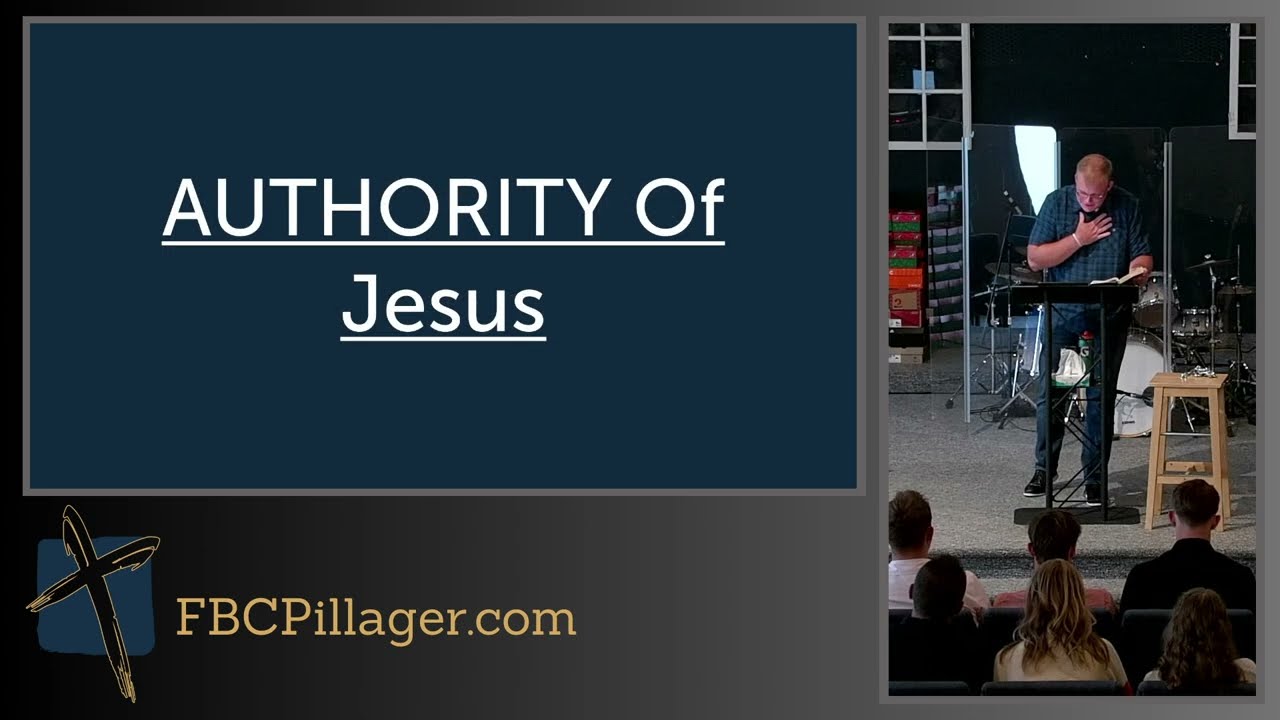 Jesus is the Authority - FBC Sermon 8/04/24