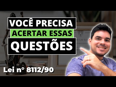 ✅Questões COMENTADAS da Lei 8.112/90 – Direito Administrativo!