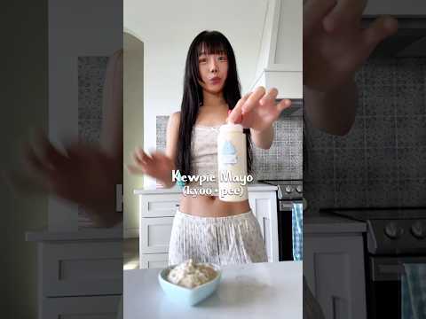 Vegan KEWPIE Mayo! NO raw eggs NO oil #kewpie #vegan #healthyfood #cooking #easyhacks #tofu #lunch