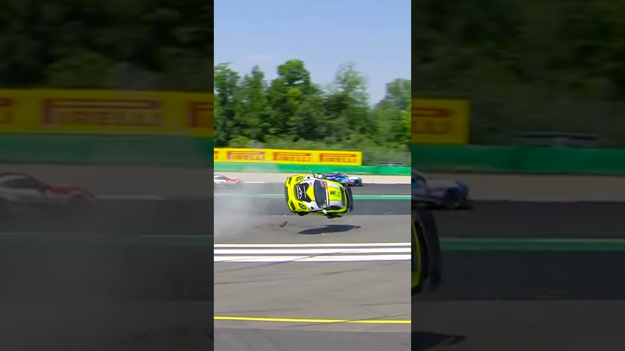 Porsche FLIPPED after contact at the chicane! 😱