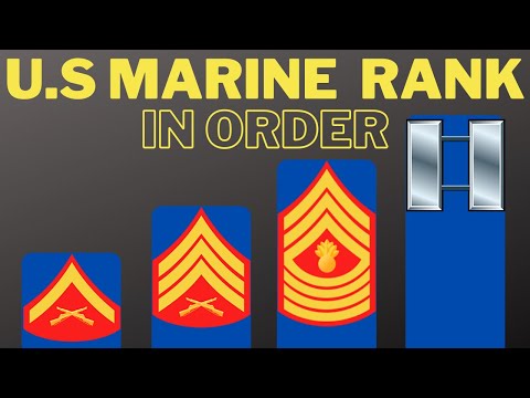 U.S. Marine Corps Ranks in order